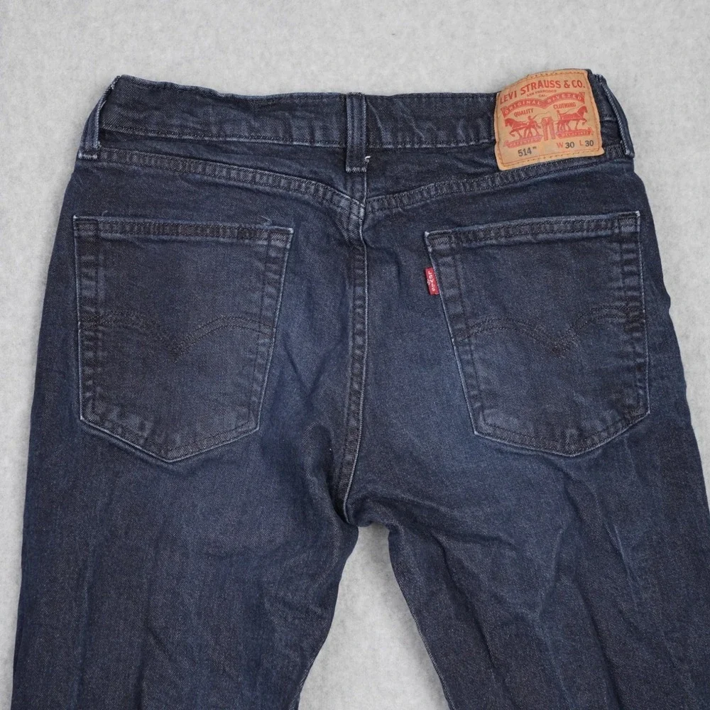 Levi's 514 Jeans Mens 30x30 Blue‎ Straight Fit Medium Wash Faded Denim